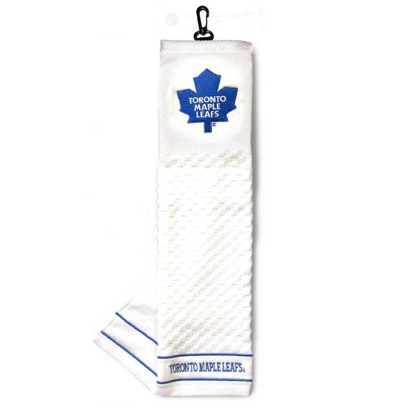 15610: Embroidered Golf Towel Toronto Maple Leafs